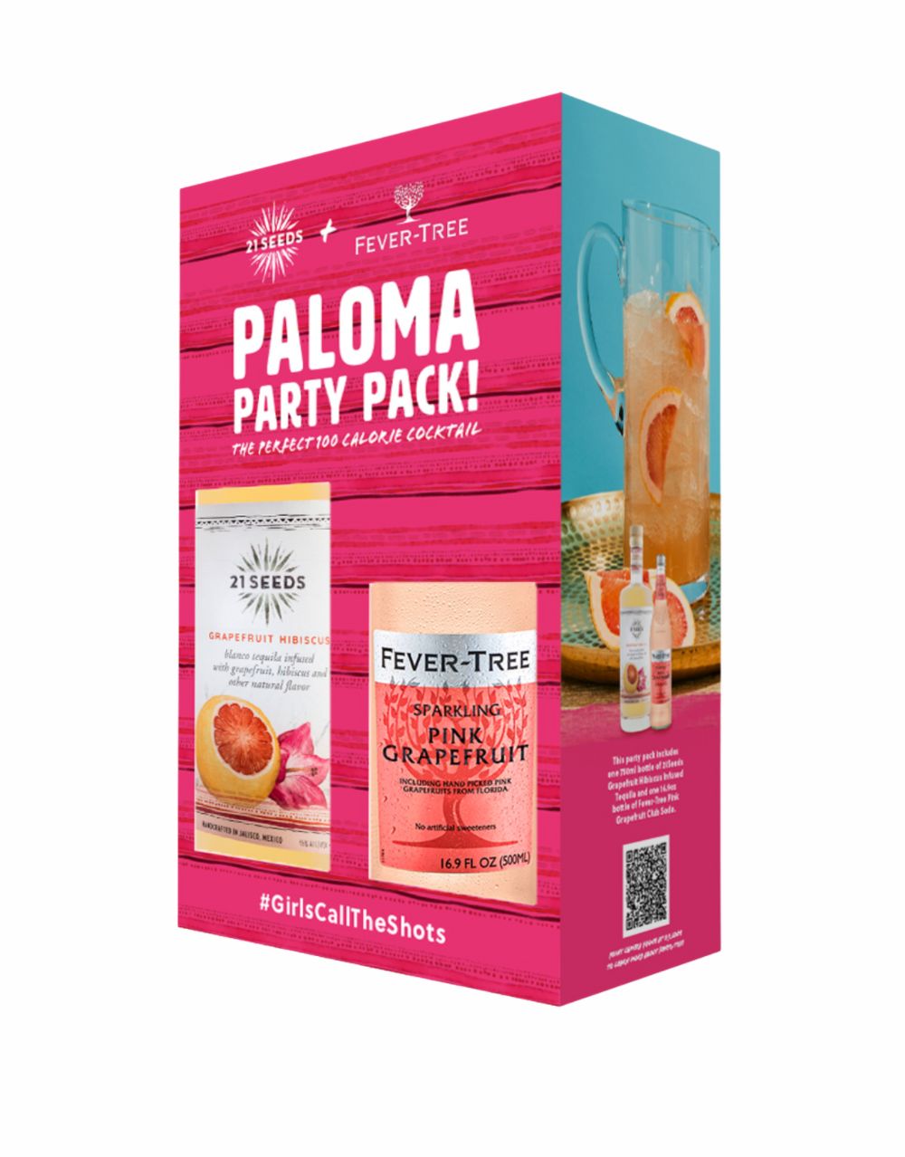 21 Seeds Grapefruit Hibiscus Paloma Gift Set - Liquor On Broadway