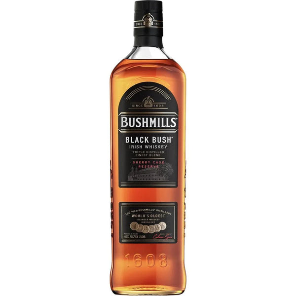 Bushmills Black Bush Irish Whiskey 750ml front bottle