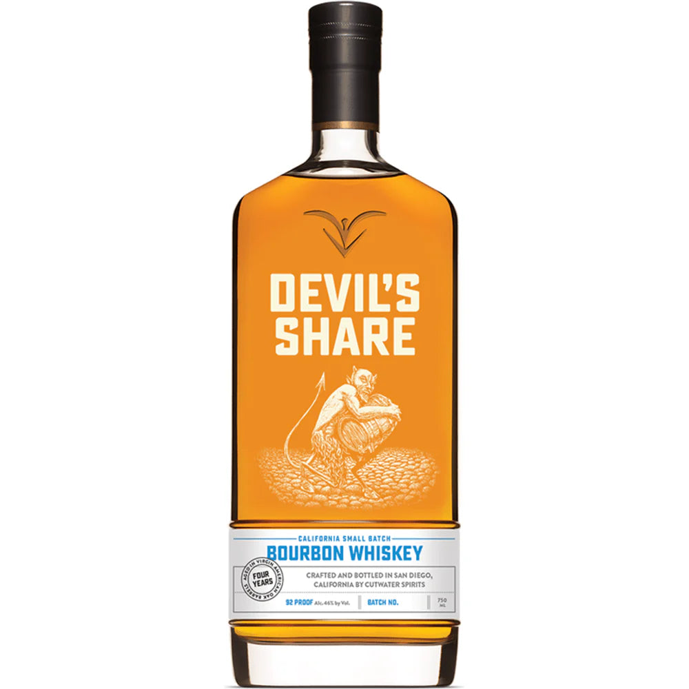 Cutwater Devil's Share Bourbon Whiskey 750ml bottle