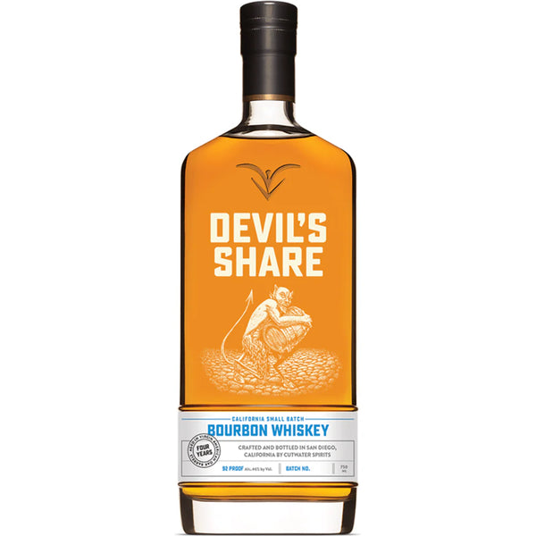 Cutwater Devil's Share Bourbon Whiskey 750ml bottle