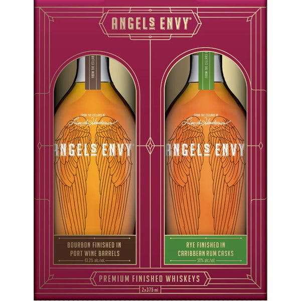Angel's Envy Bourbon & Rye Combo Pack 375ml gift set