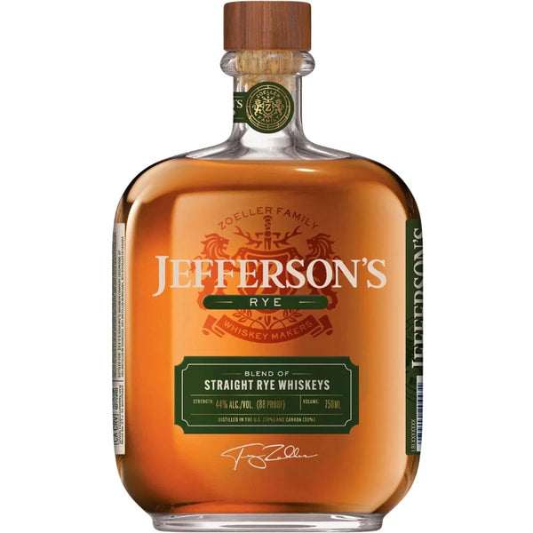 Jefferson's Blend of Straight Rye Whiskeys 750ml bottle
