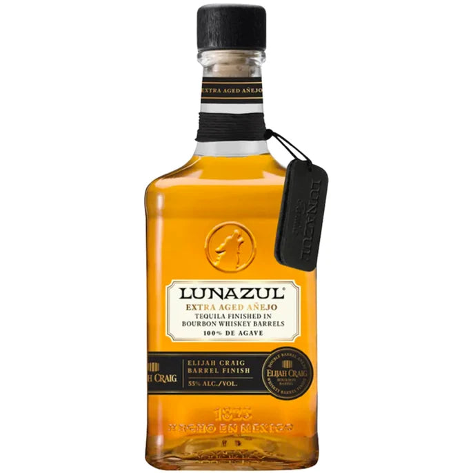 Lunazul Anejo Tequila Extra Aged Elijah Craig Barrel Finish 750ml bottle