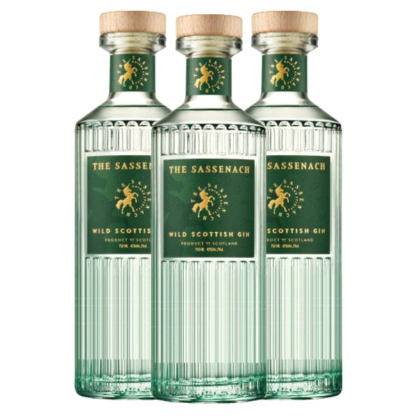 The Sassenach Wild Scottish Gin 750ml 3 Pack