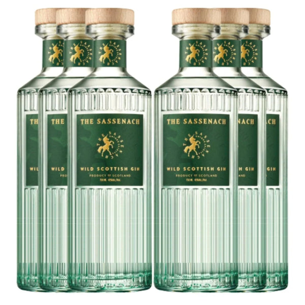 The Sassenach Wild Scottish Gin 750ml 6 pack bottles