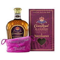 Crown Royal x Juicy Couture Blackberry Flavored Canadian Whisky 750ml pink velour bag