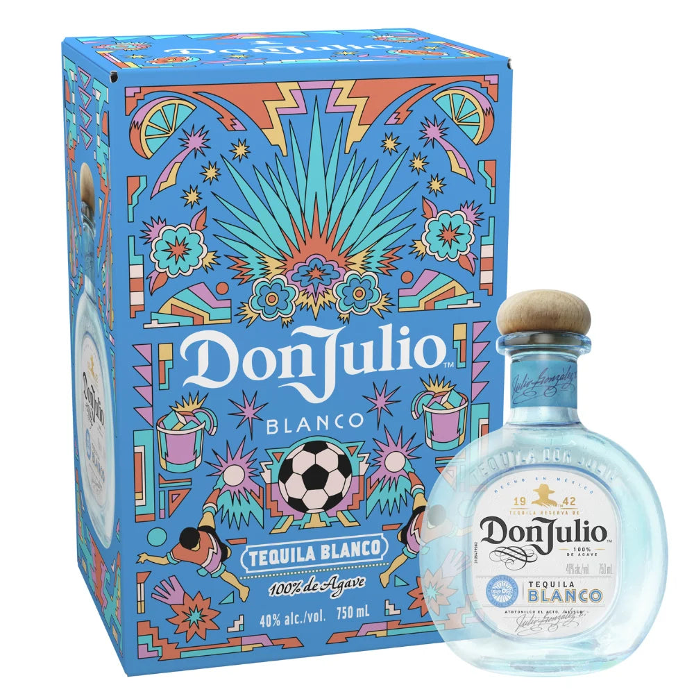 Don Julio Blanco Summer of Fútbol by Raul Urias Limited Edition Tequila 750ml collector's box