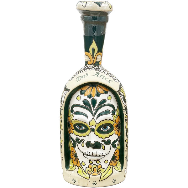 Dos Artes 2022 Limited Edition Calavera Reposado Tequila 1L hand-painted ceramic skull