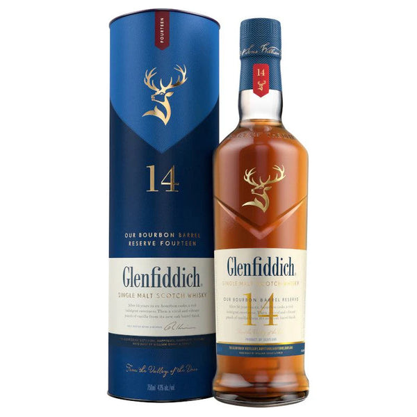 Glenfiddich 14 Year Old Bourbon Barrel Reserve Single Malt Scotch Whisky 750ml bottle