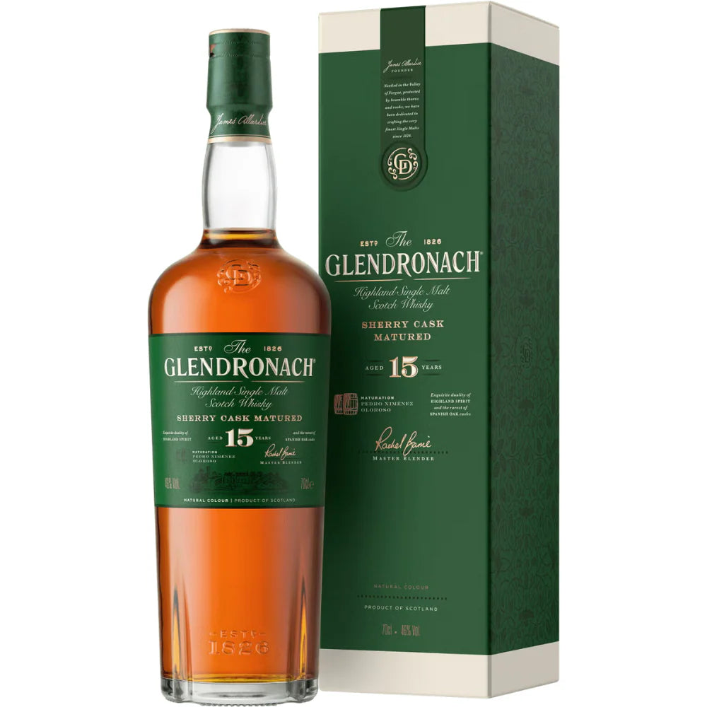The Glendronach 15 Year Single Malt Scotch Whisky 700ml bottle