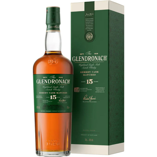 The Glendronach 15 Year Single Malt Scotch Whisky 700ml bottle