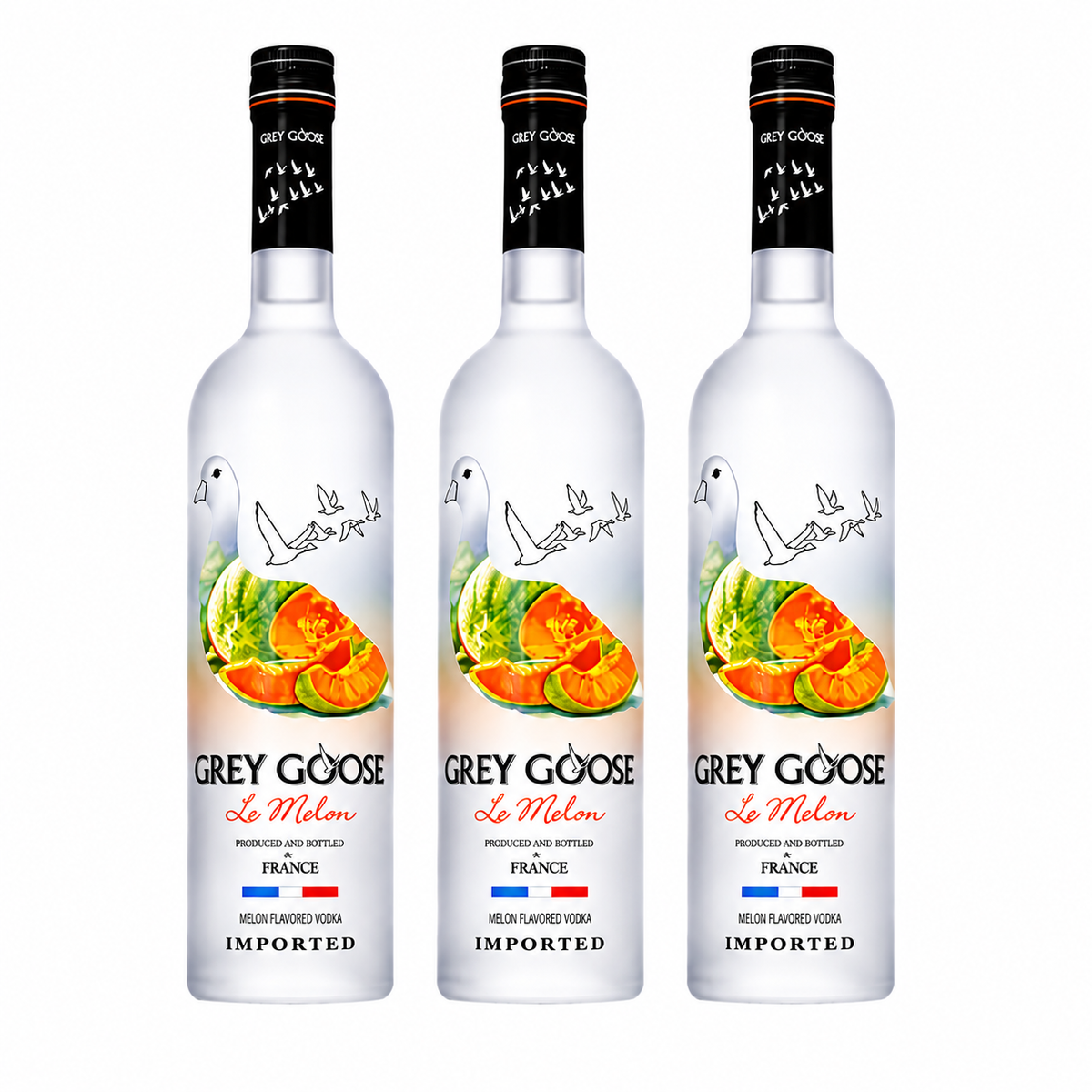 Grey Goose Le Melon Vodka 3 Pack 750ml bottles