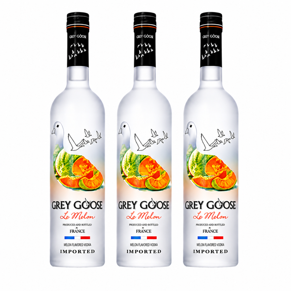 Grey Goose Le Melon Vodka 3 Pack 750ml bottles