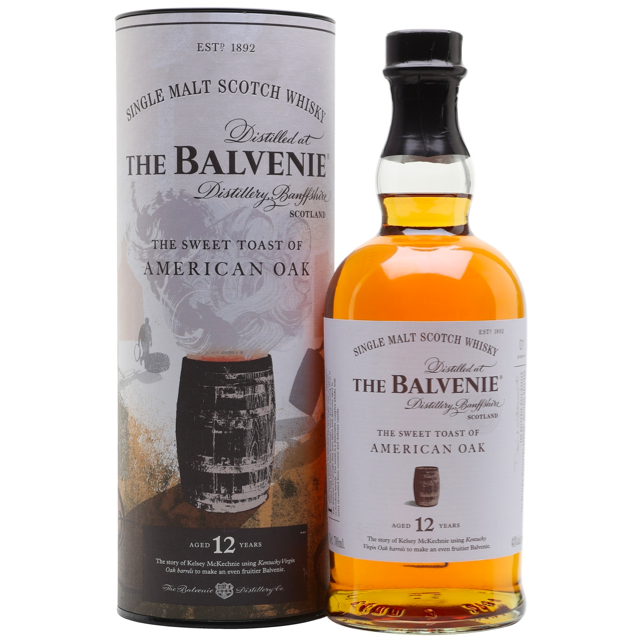 The Balvenie The Sweet Toast of American Oak 12 Year Old Speyside Single Malt Scotch Whisky 750ml bottle