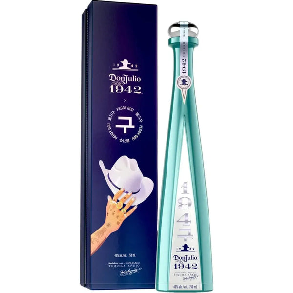 Don Julio 1942 x Peggy Gou Limited Edition Anejo Tequila 750ml mint green holographic bottle