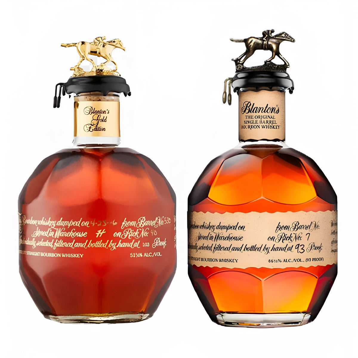 Blanton’s Gold and Straight From The Barrel Bourbon Bundle 2 x 750ml bottles
