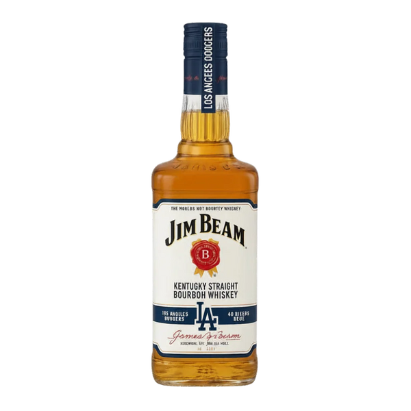 Jim Beam Kentucky Straight Bourbon Whiskey LA Dodgers 60th Anniversary 750ml bottle