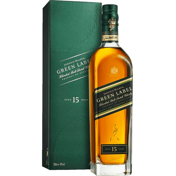 Johnnie Walker Green Label 15 Year Old Blended Malt Scotch Whisky 750ml bottle
