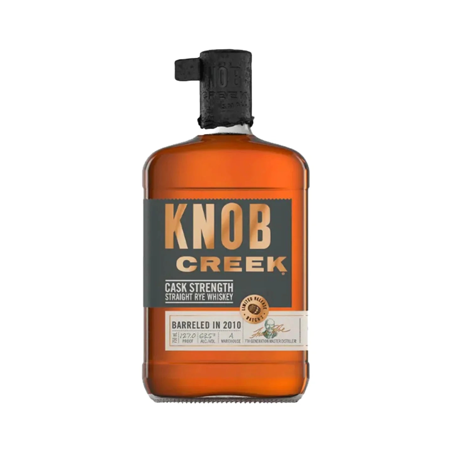 Knob Creek Cask Strength Rye 2010 – 127 Proof – 750 ml