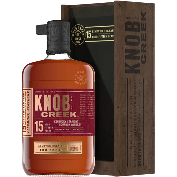 Knob Creek 15 Year Kentucky Straight Bourbon Whiskey 750ml front bottle