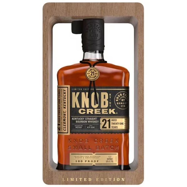 Knob Creek 21 Year Old Kentucky Straight Bourbon Whiskey 750ml bottle