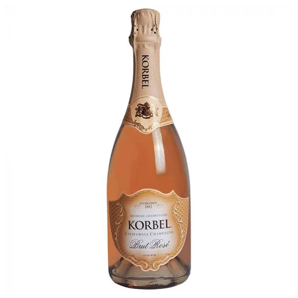 Korbel Brut Rose California Champagne 750ml bottle