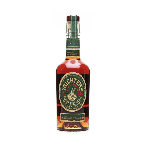 Michter’s US*1 Barrel Strength Rye Whiskey 2021 Edition 750ml front bottle