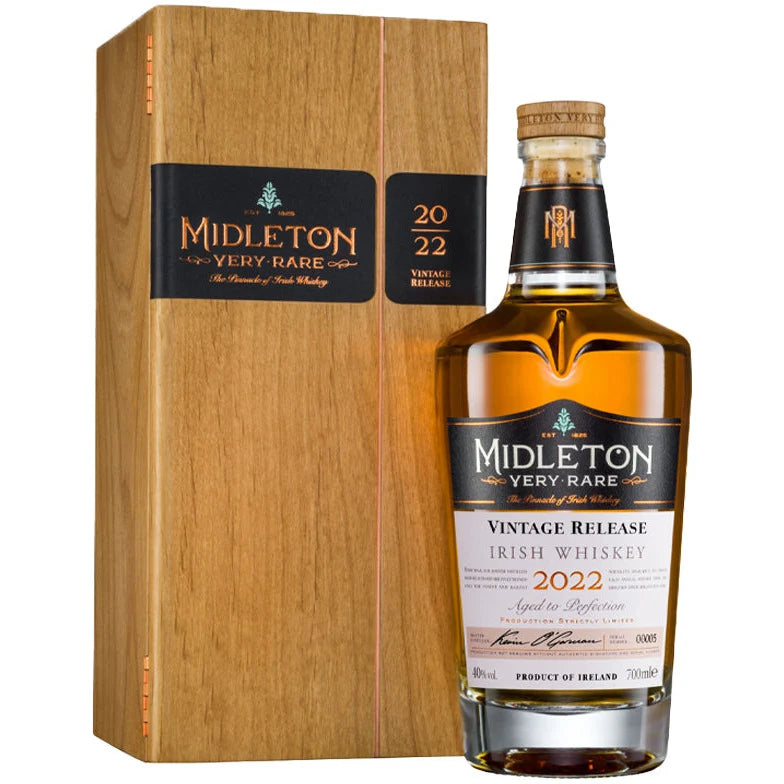 Midleton Very Rare 2022 Vintage Release Irish Whiskey 750ml wooden display case