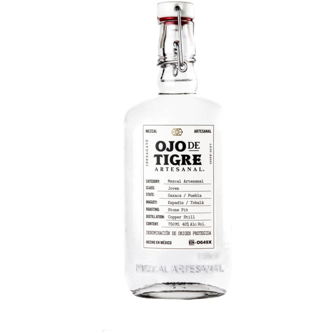 Ojo de Tigre Mezcal Artesanal Joven 750ml front bottle