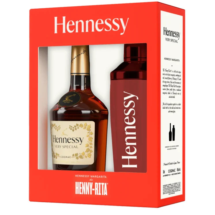 Hennessy VS Cognac Shaker Gift Set 750ml with cocktail shaker
