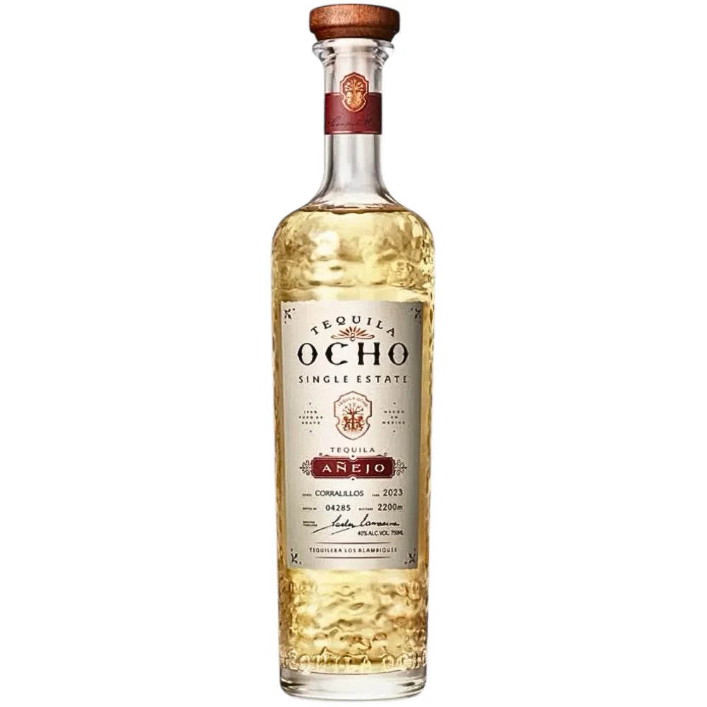 Tequila Ocho Añejo 750ml front bottle