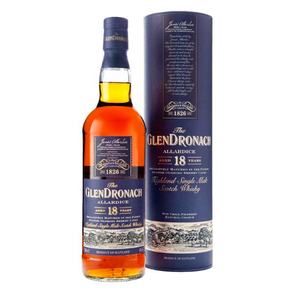The GlenDronach Allardice 18 Year Single Malt Scotch – 750 ml