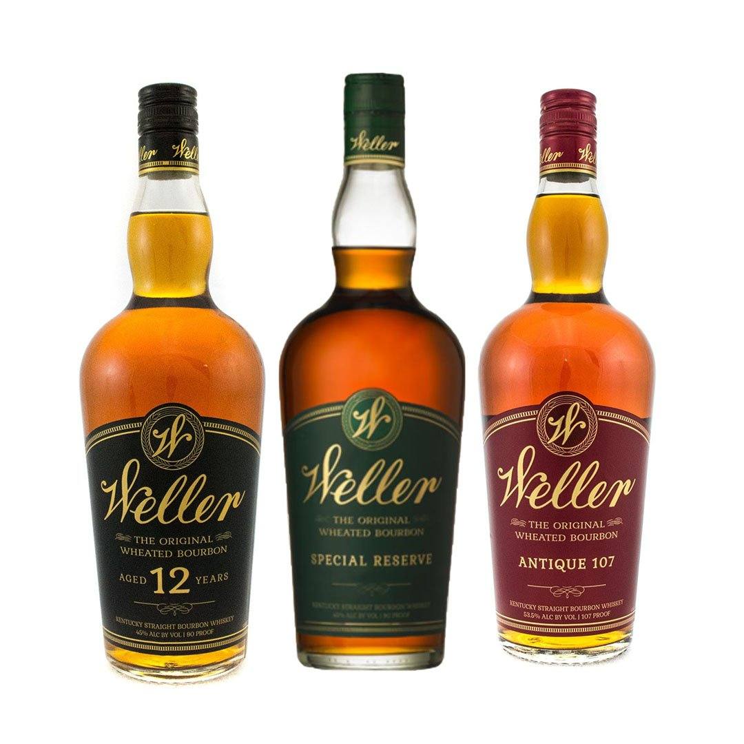 W.L. Weller Special Reserve & Antique 107 & 12 Year Bundle 3 bottles