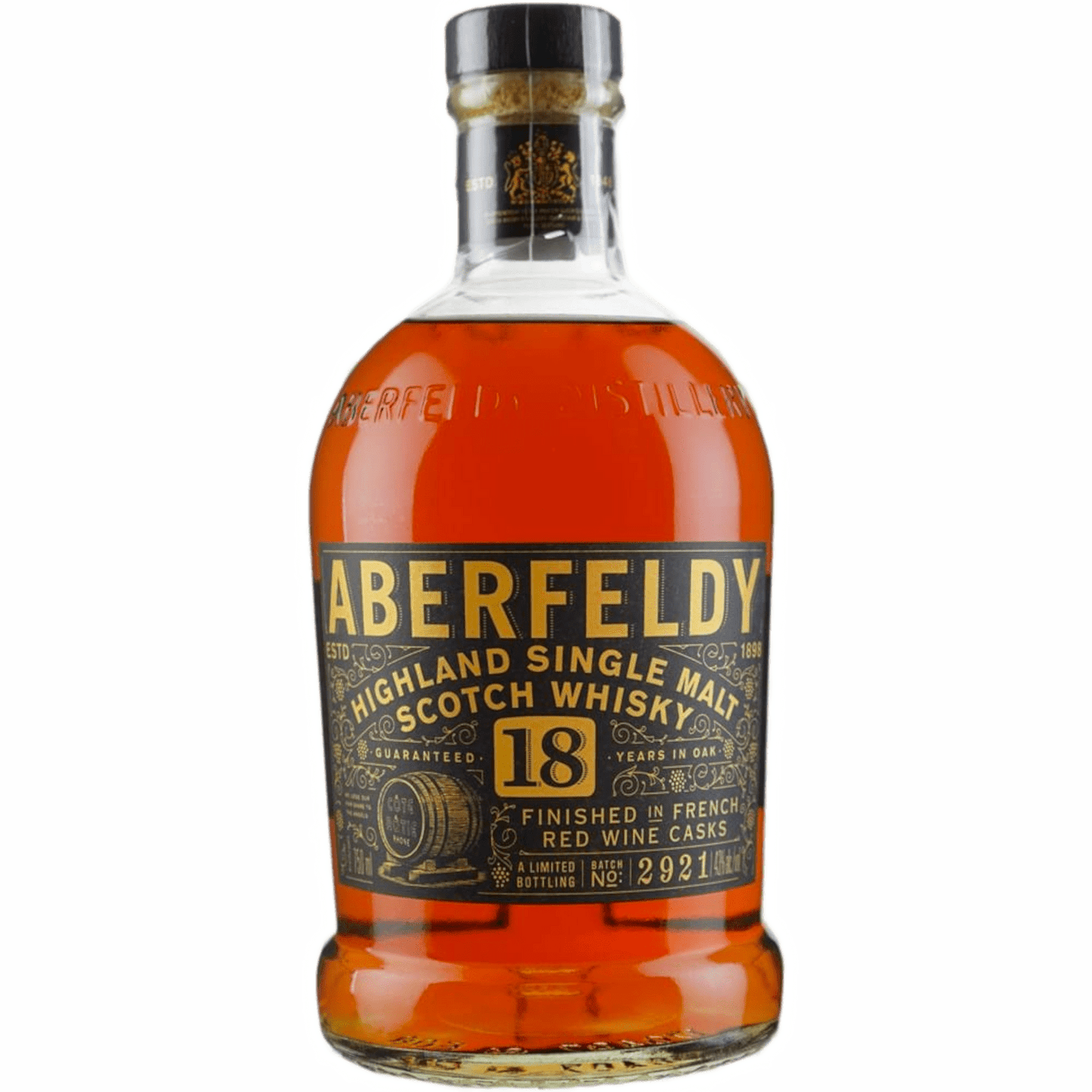 Aberfeldy 18 Year French Red Wine Cask Finish Single Malt Scotch Whisky - Liquor On Broadway