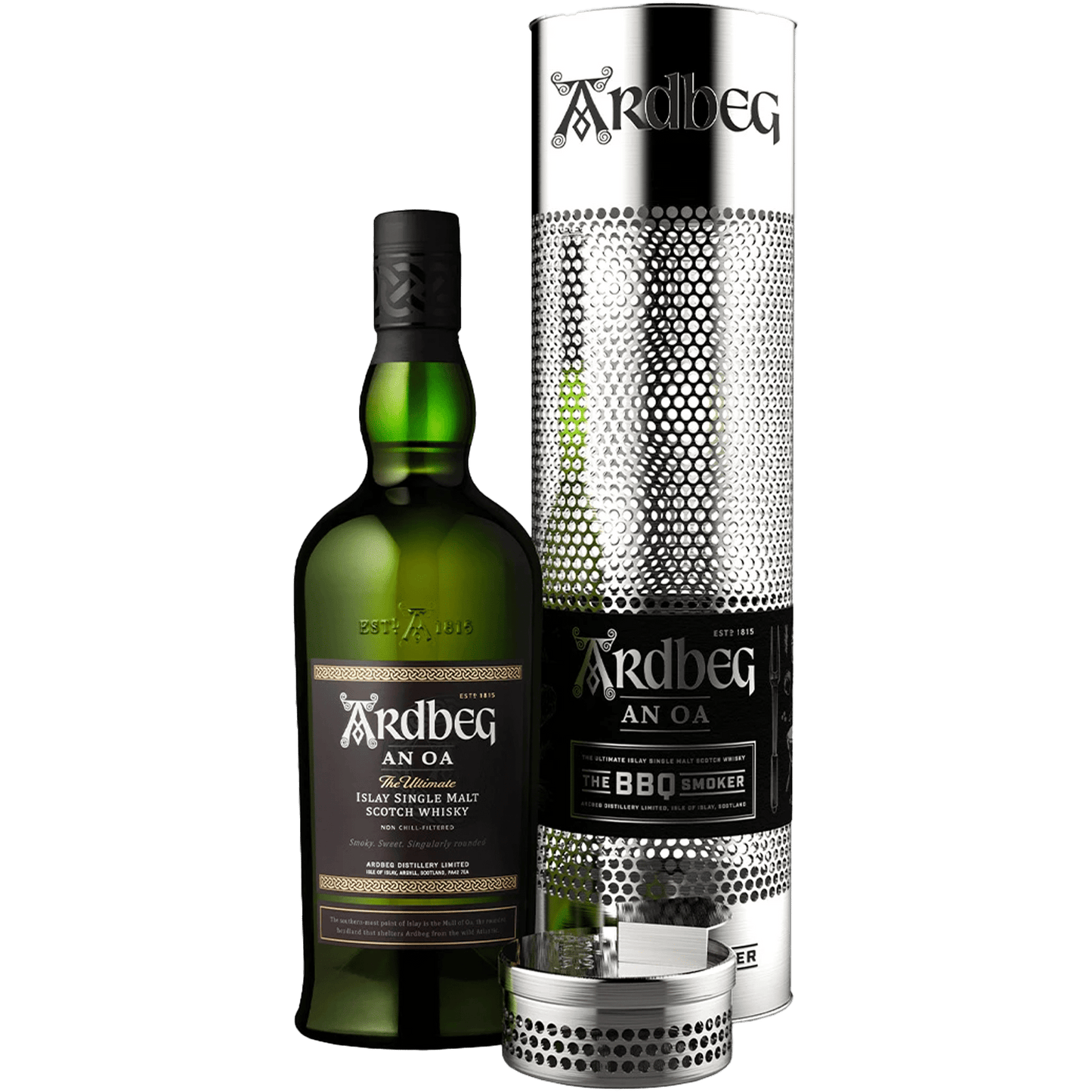Ardbeg An Oa Scotch Whisky - BBQ Smoker Gift Pack - Liquor On Broadway