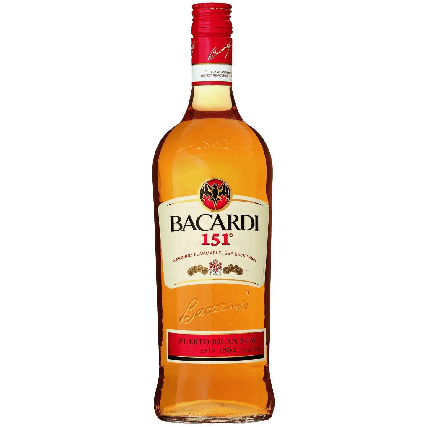 Bacardi 151 Puerto Rican Rum (750 ML) - Liquor On Broadway
