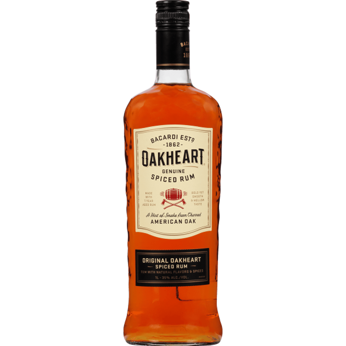 Bacardi Oakheart Spiced Rum (Plastic Bottle) 750ml - Liquor On Broadway
