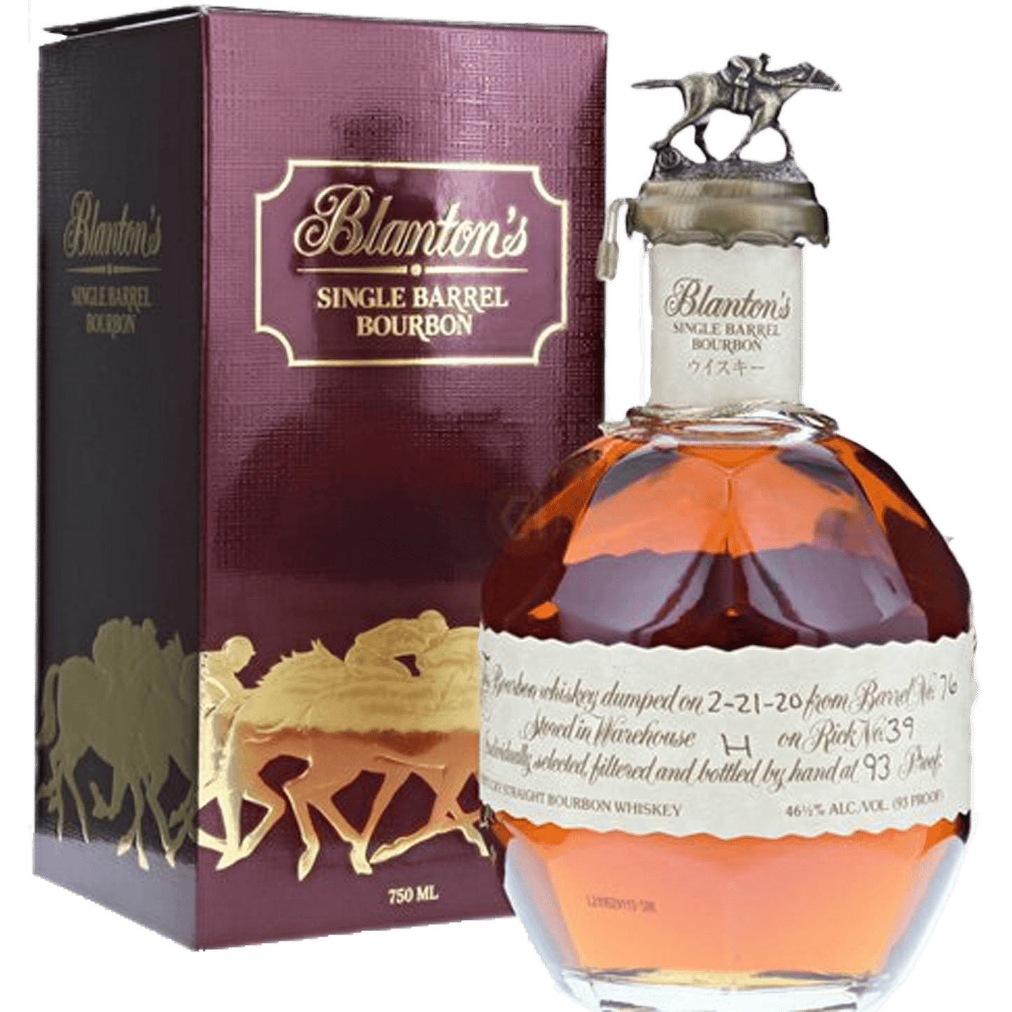 Blanton's Cream Label - Takara Red' Bourbon Whiskey - Liquor On Broadway