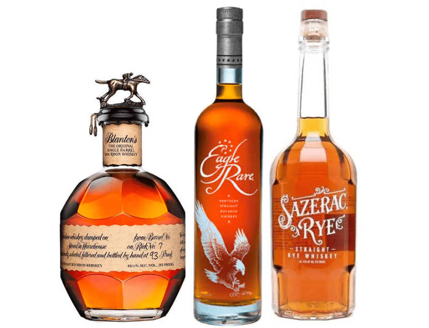 Blanton's Original Single Barrel Bourbon & Eagle Rare Bourbon & Sazerac Rye Whiskey Bundle - Liquor On Broadway