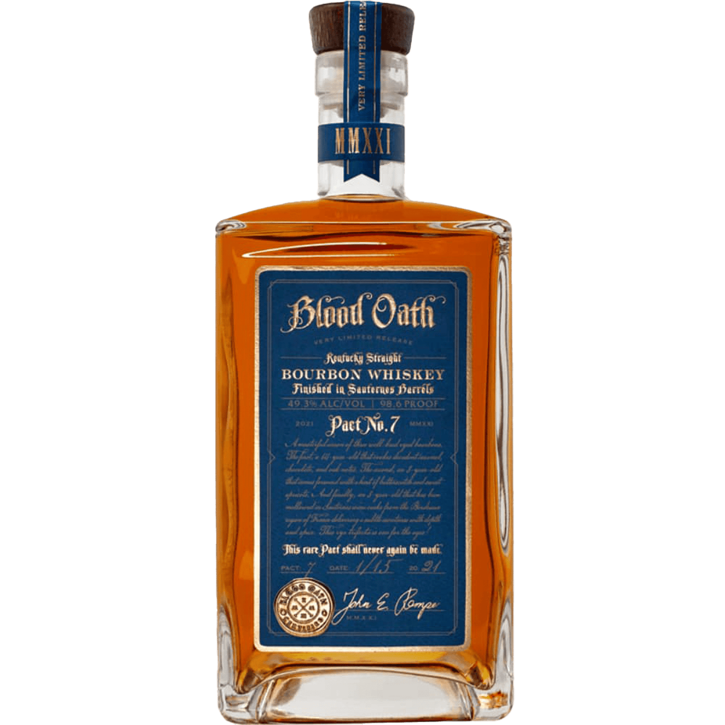 Blood Oath Bourbon Pact No. 7 2021 - Liquor On Broadway