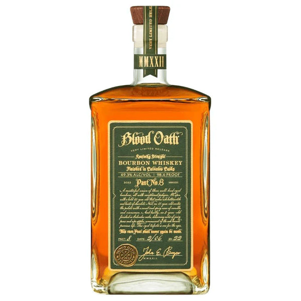 Blood Oath Pact No. 8 Kentucky Straight Bourbon Whiskey 750ml bottle