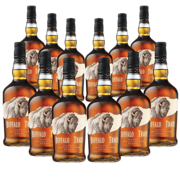 Buffalo Trace Bourbon 12 Pack (12 x 750ml) front bottle set