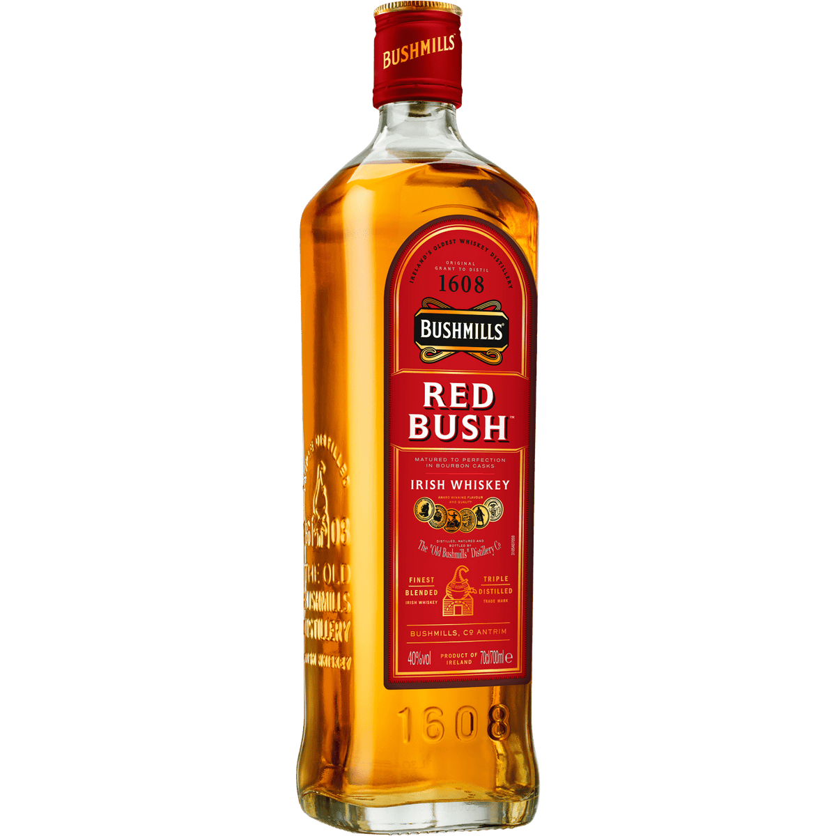Bushmills Red Bush Irish Whiskey 750ml front bottle