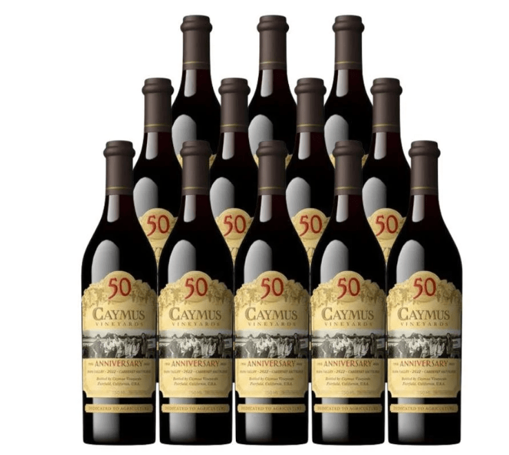 Caymus 50th Anniversary Napa Valley Cabernet Sauvignon 2022 750 ML (12 Bottles) - Liquor On Broadway