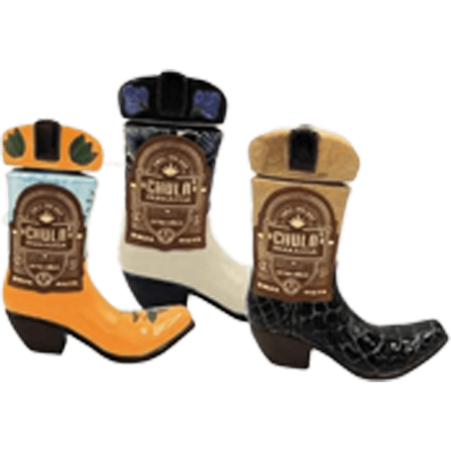 Chula Parranda Ceramic Boot Tequila (375 ML) - Liquor On Broadway