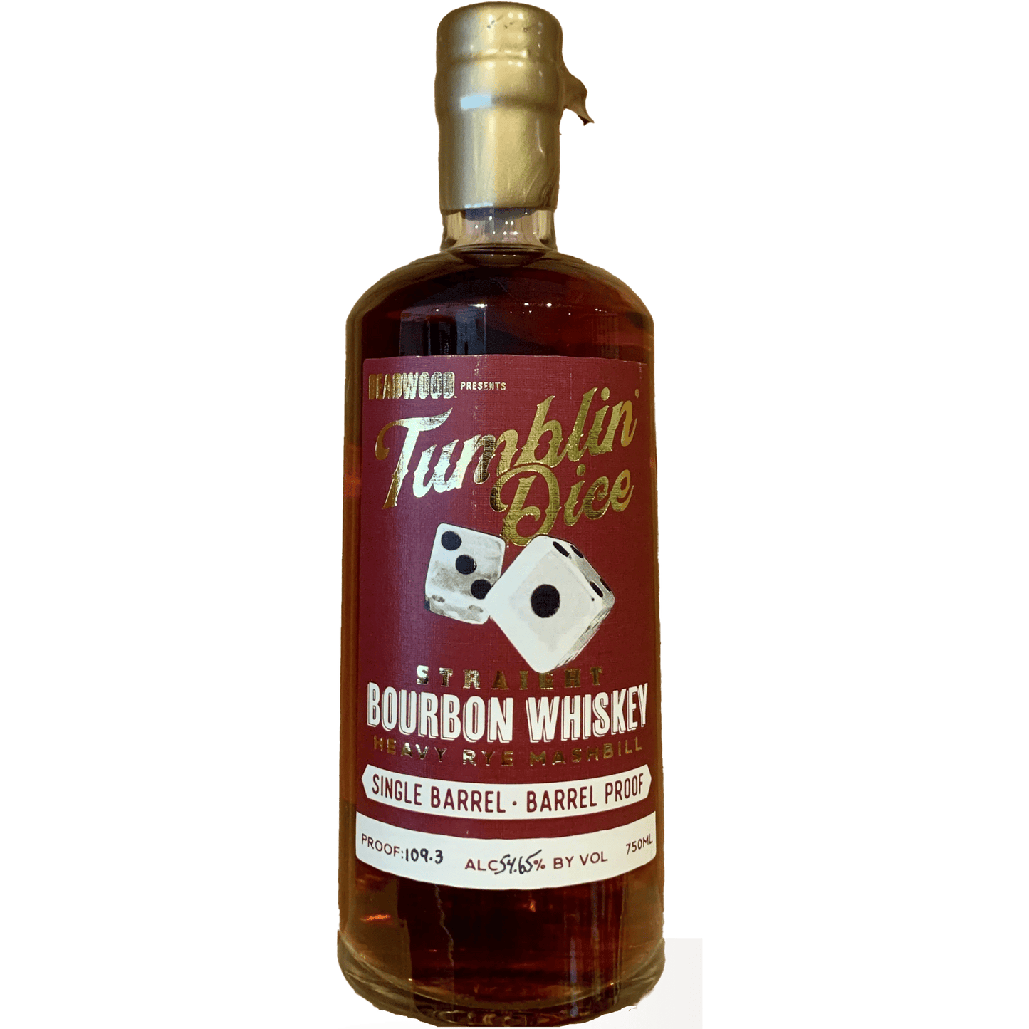 Deadwood Tumblin Dice 4 Year Bourbon 112 Proof Heavy Rye Mashbill Bourbon - Liquor On Broadway