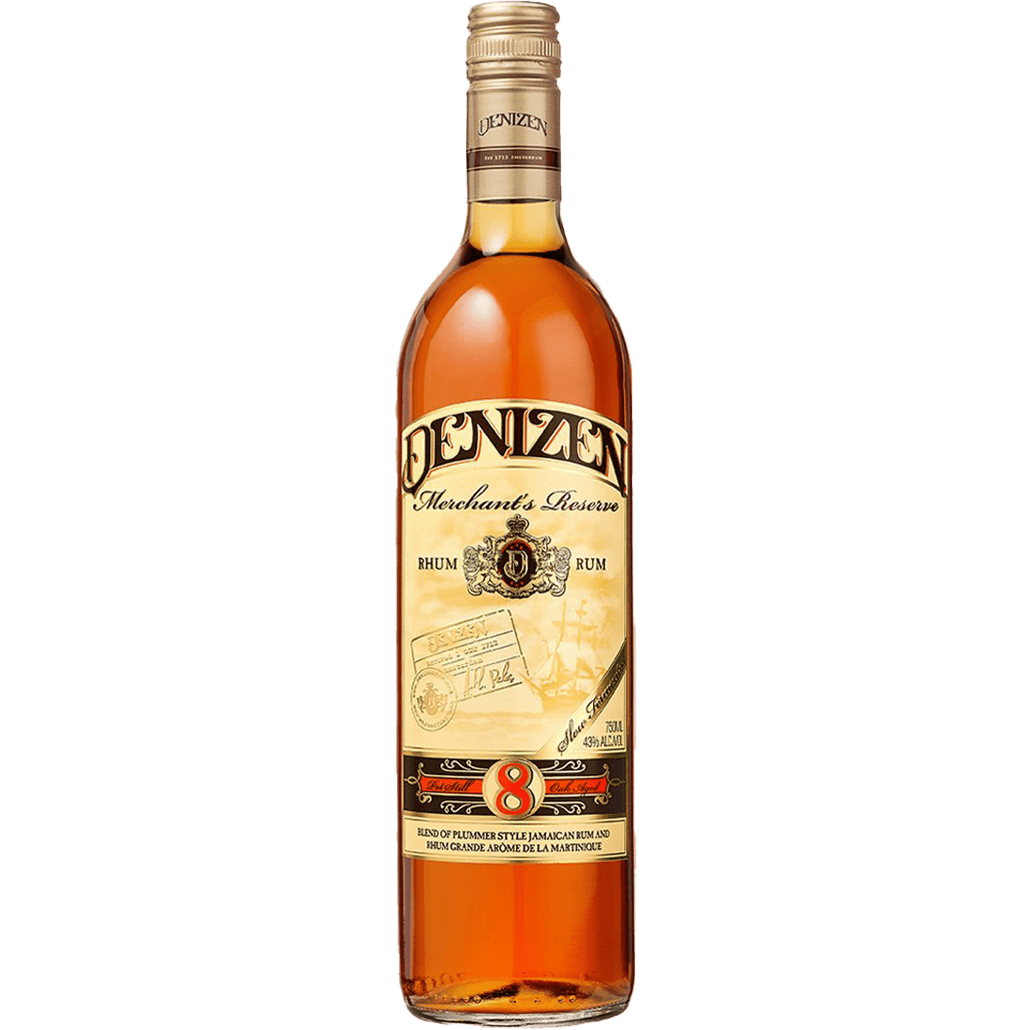 Denizen Merchant's Reserve 8 Year Old Rum - Liquor On Broadway