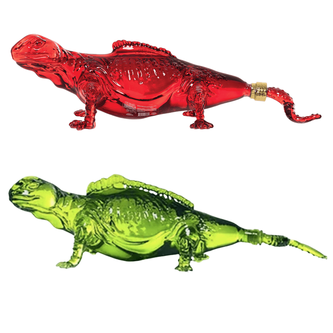 Don Chinto Iguana Tequila Reposado – Green & Red Bottle Bundle - Liquor On Broadway