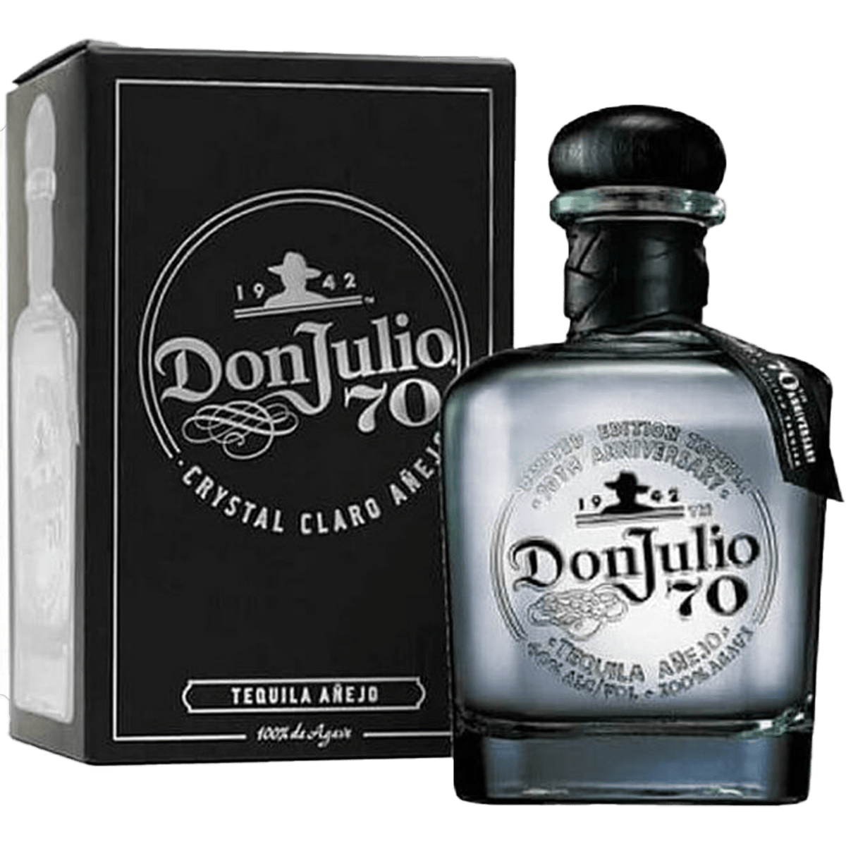 Don Julio 70th Anniversary Añejo Cristalino Tequila 750ml front bottle