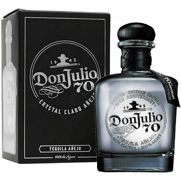 Don Julio 70th Anniversary Añejo Cristalino Tequila 750ml front bottle